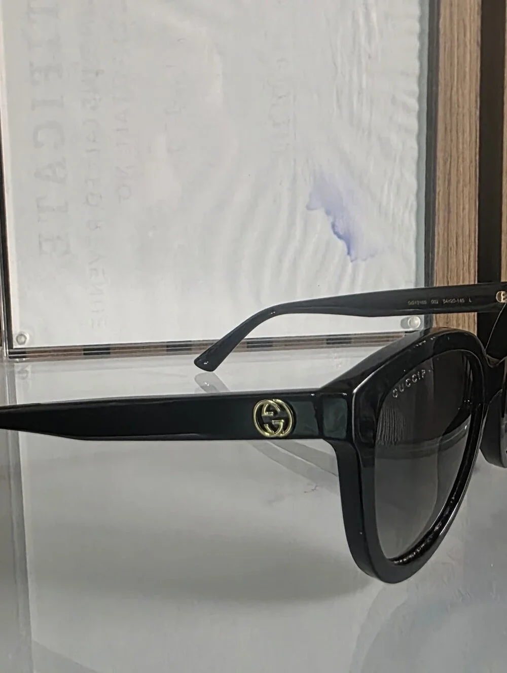Gucci Black Oversized Cat-Eye Sunglasses
